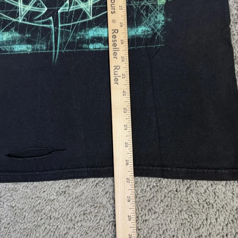 Vintage 2001 Slipknot Iowa Shirt Mens Large Black Tour Double Sided Nu Metal - Picture 8 of 12